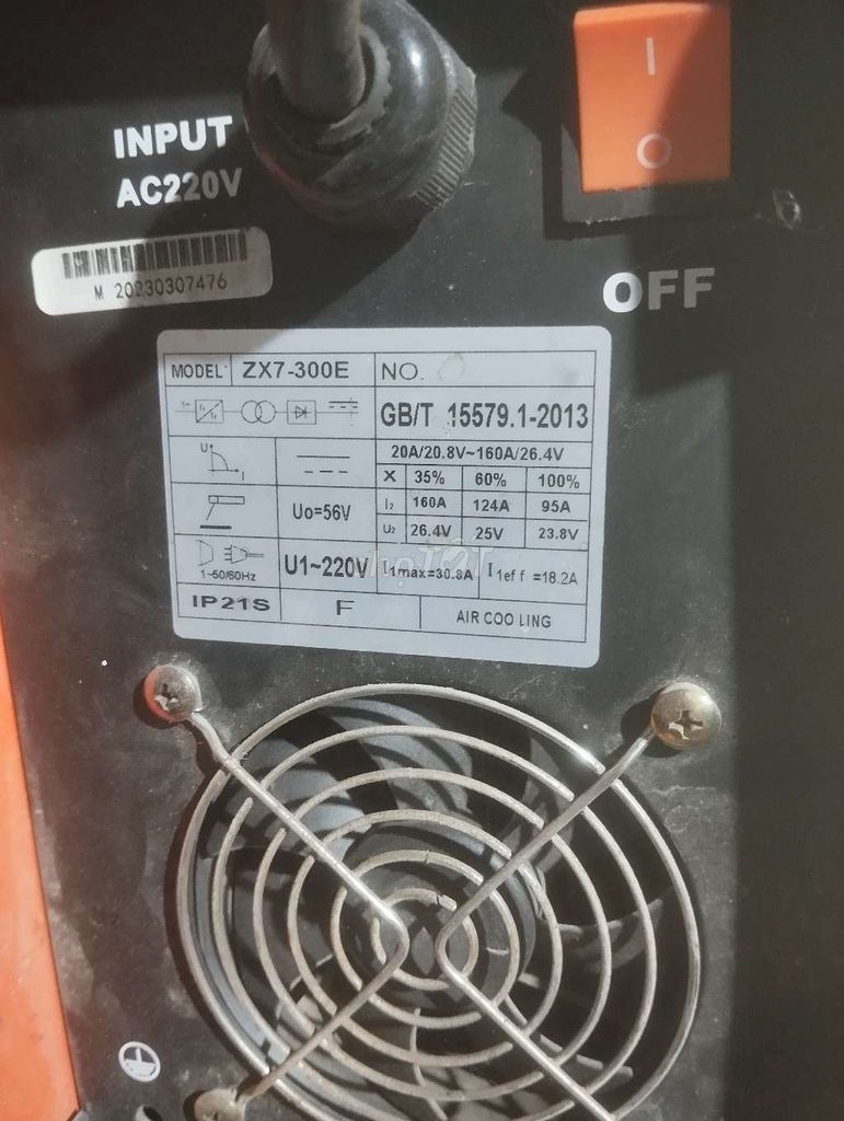 Máy hàn Jasic ZX7-300E Cam. Mua bán Đồ chuyên dụng, Giống nuôi trồng tại Huyện Bàu Bàng Bình Dương được đăng bởi Hoàng Nguyễn hình 1