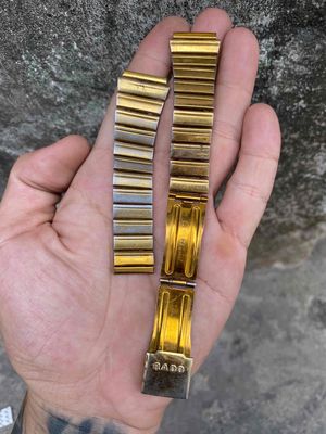 Dây đồng hồ Rado xưa zin mạ vàng đầu 20mm