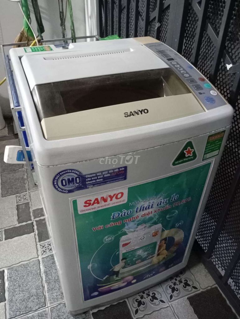 Máy giặt Sanyo 9kg Trắng. Mua bán Máy giặt tại Thị xã Phú Mỹ Bà Rịa - Vũng Tàu được đăng bởi athanh aden  hình 1