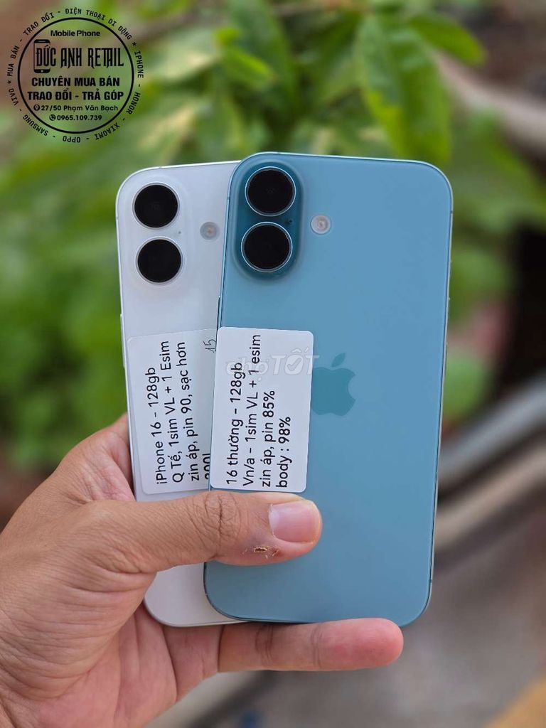 iPhone 16 thường 128GB. Mua bán Điện thoại tại Thành phố Buôn Ma Thuột Đắk Lắk được đăng bởi Đức Anh Retail hình 1