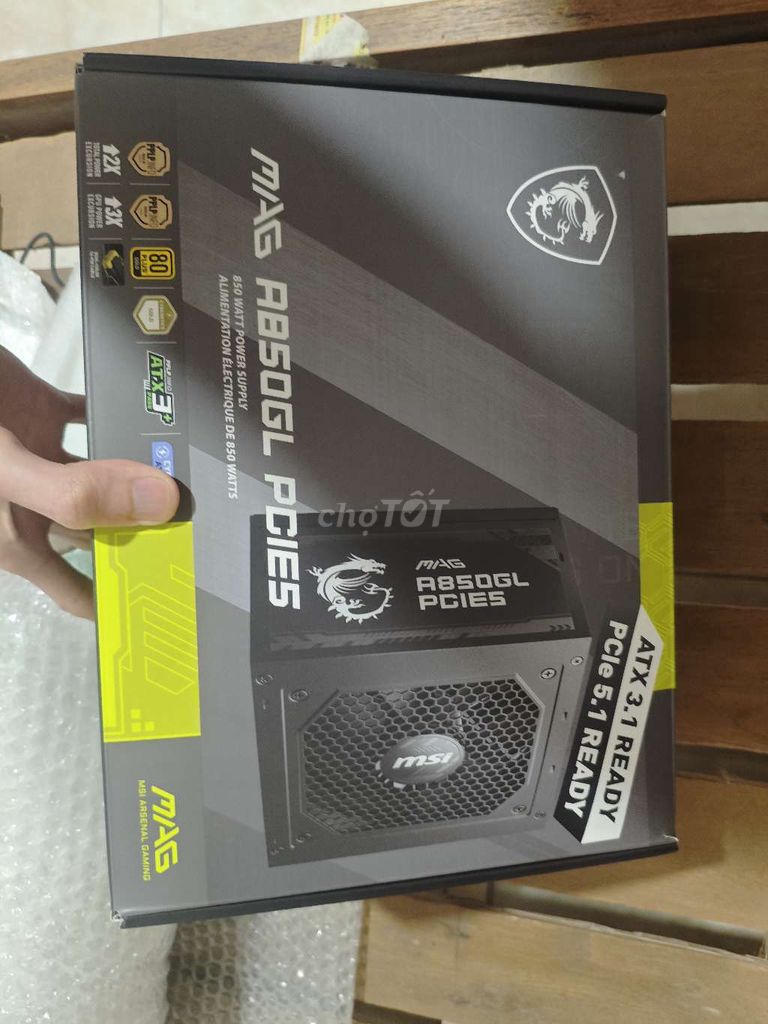 Nguồn MSI A850GL Đen bảo hành 3/2031. Mua bán Linh kiện (RAM, Card...) tại Huyện Lai Vung Đồng Tháp được đăng bởi Trần Vinh hình 1