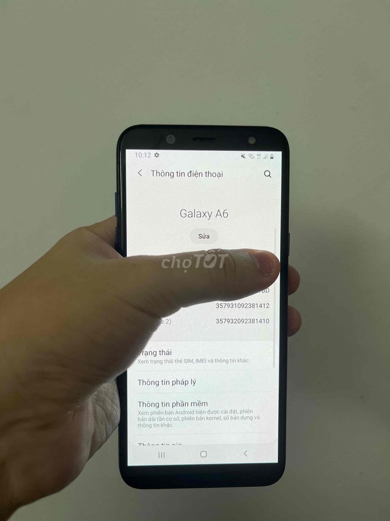 cần bán samsung a6 2018 zin full chức năng có fix. Mua bán Điện thoại tại Thành phố Thủ Đức Tp Hồ Chí Minh được đăng bởi Anh Tuấn hình 2