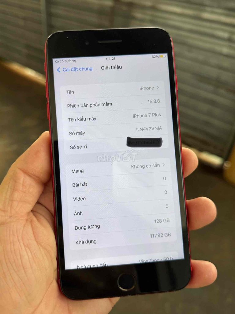 Apple iPhone 7 Plus 128GB Đỏ. Mua bán Điện thoại tại Thành phố Buôn Ma Thuột Đắk Lắk được đăng bởi Cụm samsung làm box dex hình 1