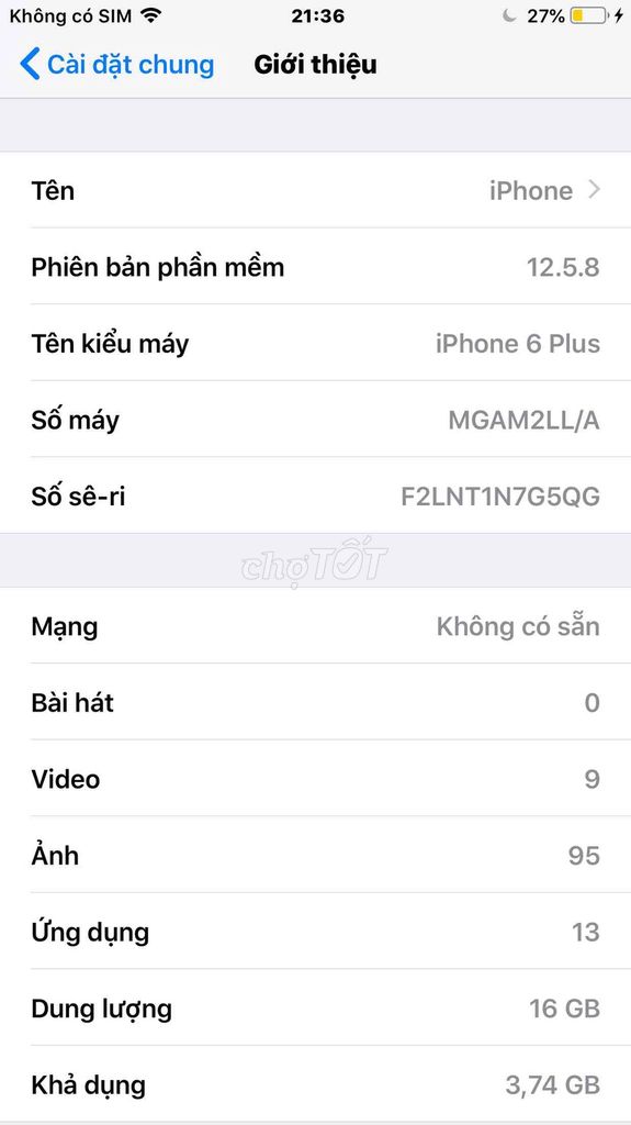 Iphone 6Plus vàng hồng quốc tế chưa qua sửa chữa. Mua bán Điện thoại tại Thành phố Tam Kỳ Quảng Nam được đăng bởi tuấn anh hình 1