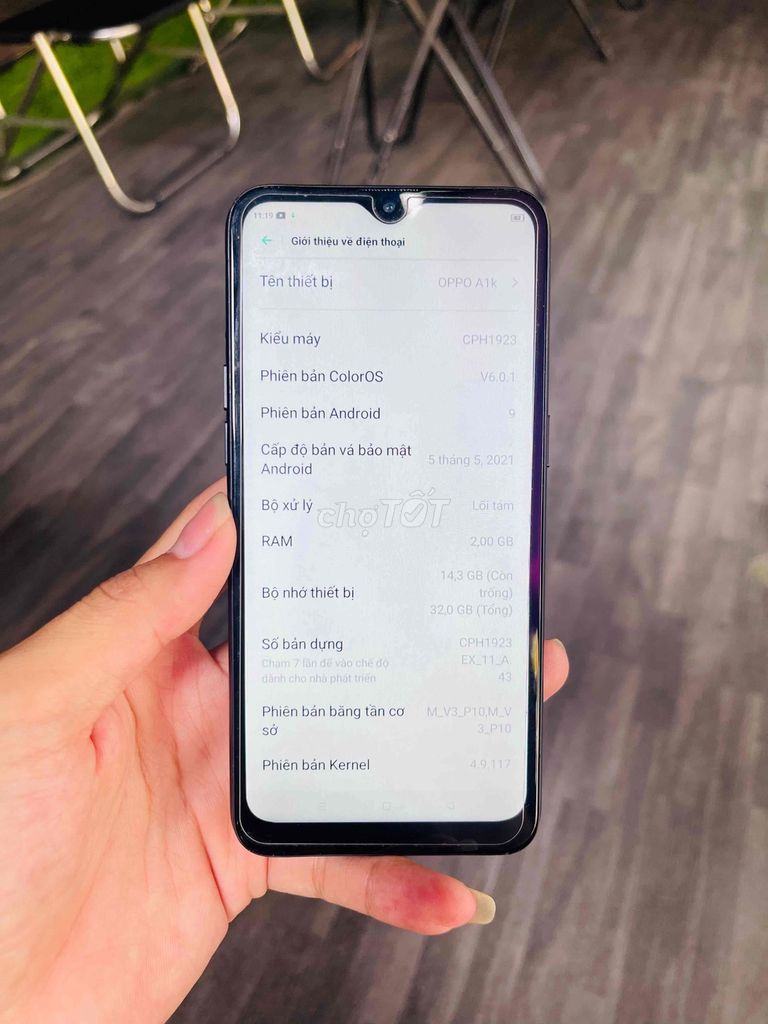 Oppo A1K 32GB Đen 2 sim. Mua bán Điện thoại tại Thành phố Biên Hòa Đồng Nai được đăng bởi Thà Lê APPLE hình 1