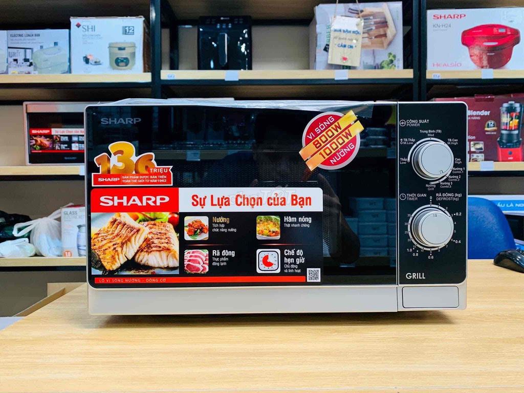 Lò vi sóng có nướng Sharp R-G222VN-S 20 lít