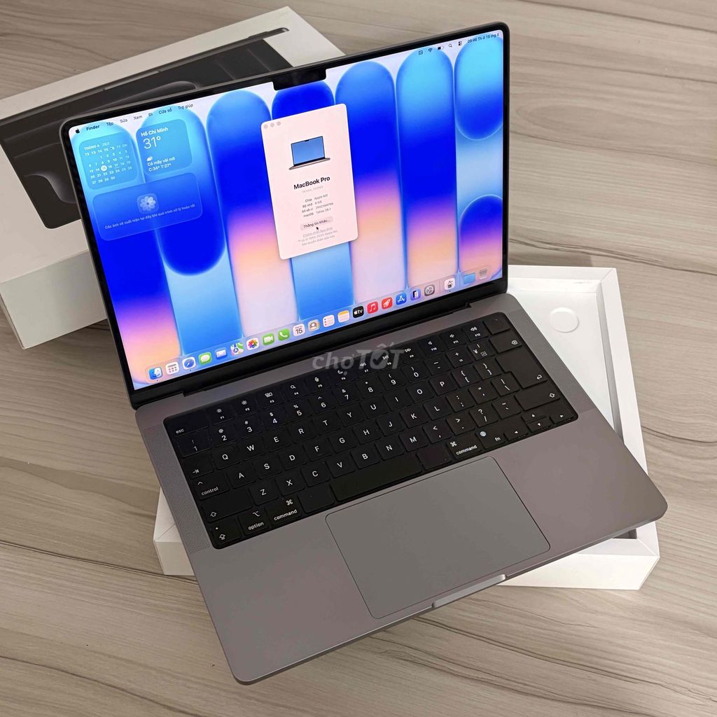 Apple MacBook Pro M3 14 inch 8GB/512GB. Mua bán Laptop tại Quận Bình Thạnh Tp Hồ Chí Minh được đăng bởi Mac Hiền 50 Nguyễn Cửu Vân hình 1