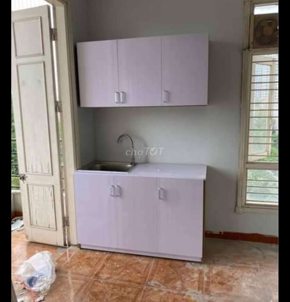 Tủ bếp Nhựa Đài Loan Trắng Hiện đại. Mua bán Tủ, kệ gia đình tại Huyện Hoài Đức Hà Nội được đăng bởi Trung vân hình 1