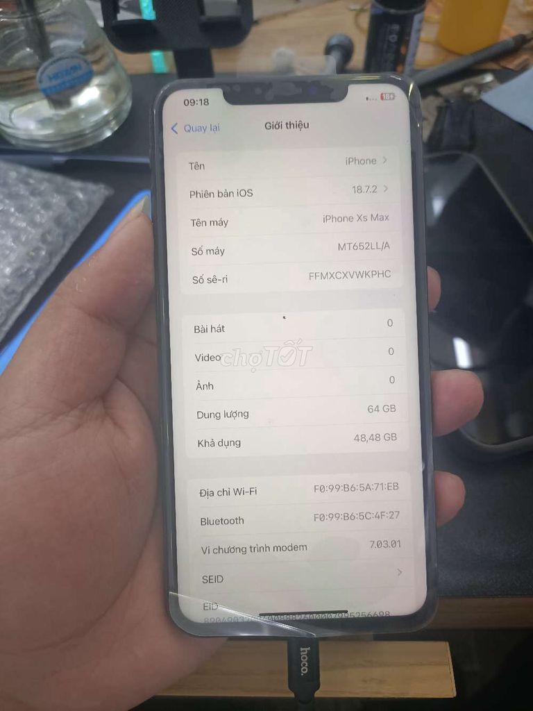 Apple iPhone Xs Max 64GB Màn hình đã thay. Mua bán Điện thoại tại Quận Đống Đa Hà Nội được đăng bởi Shop điện thoại cũ hình 1
