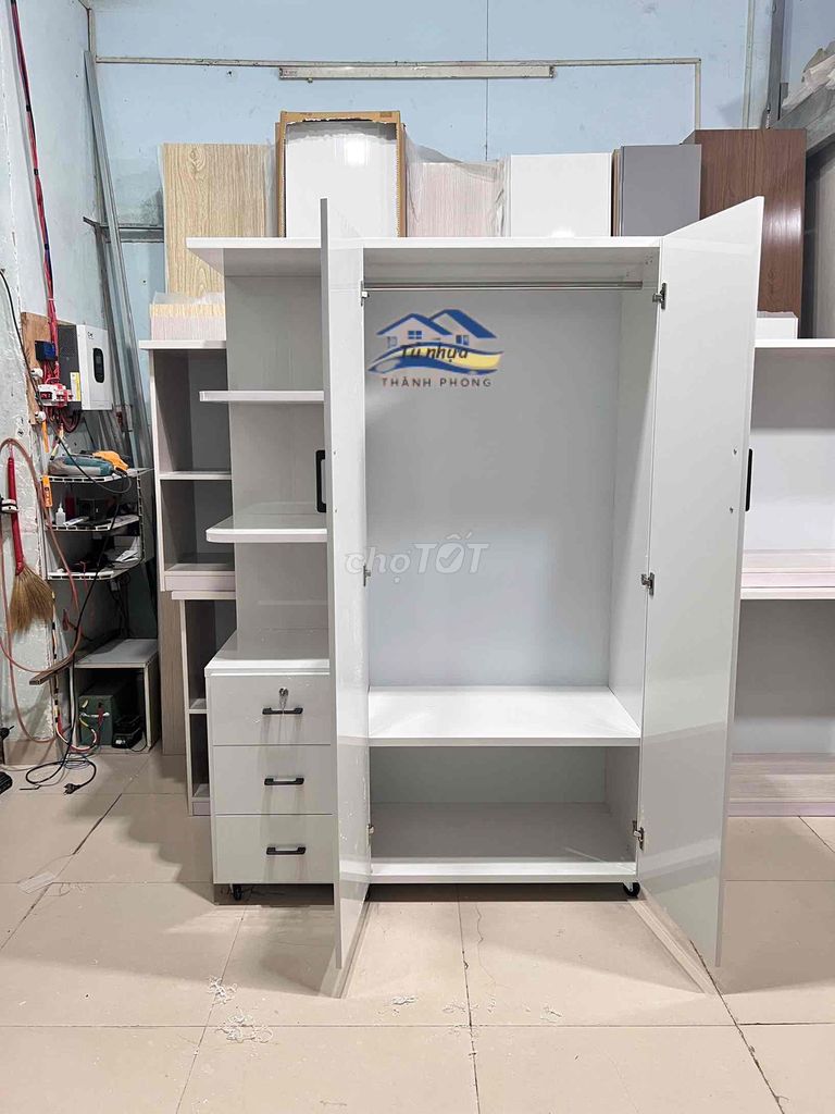 Tủ quần áo// Tủ quần áo 2 cánh + kệ. Mua bán Tủ, kệ gia đình tại Thành phố Thủ Đức Tp Hồ Chí Minh được đăng bởi Ngọc Lan hình 1