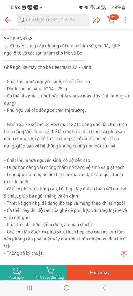 THANH LÝ GHẾ NGỒI CHO BÉ