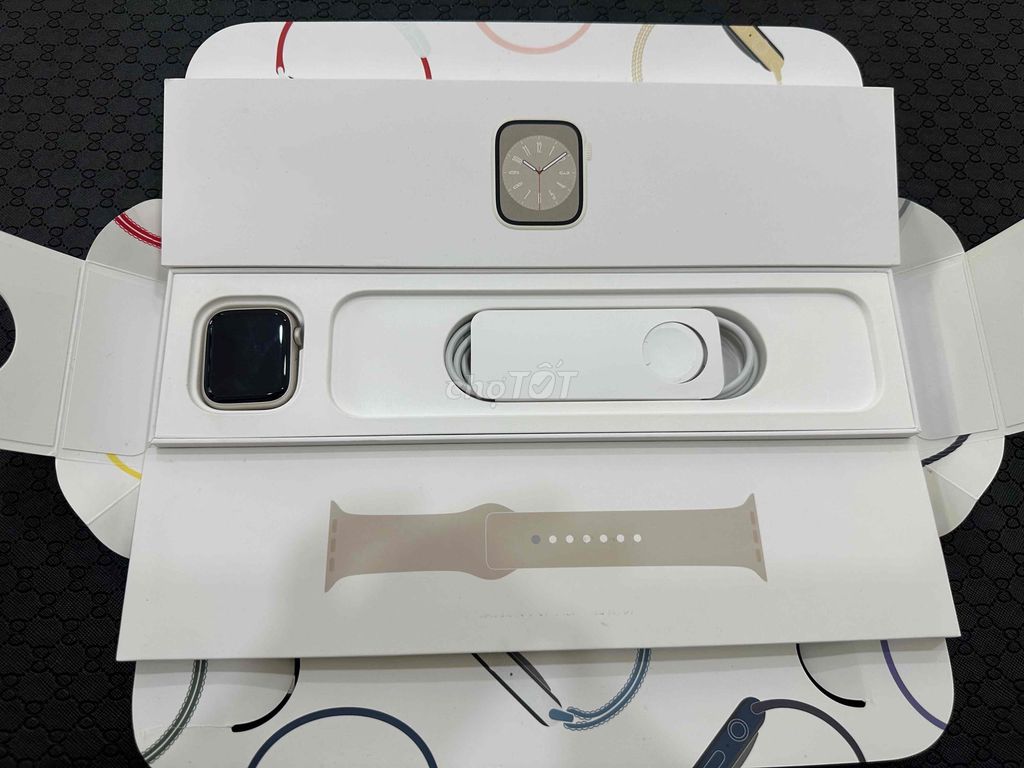 Apple watch Sr8/41 trắng đẹp keng pin100 như mới