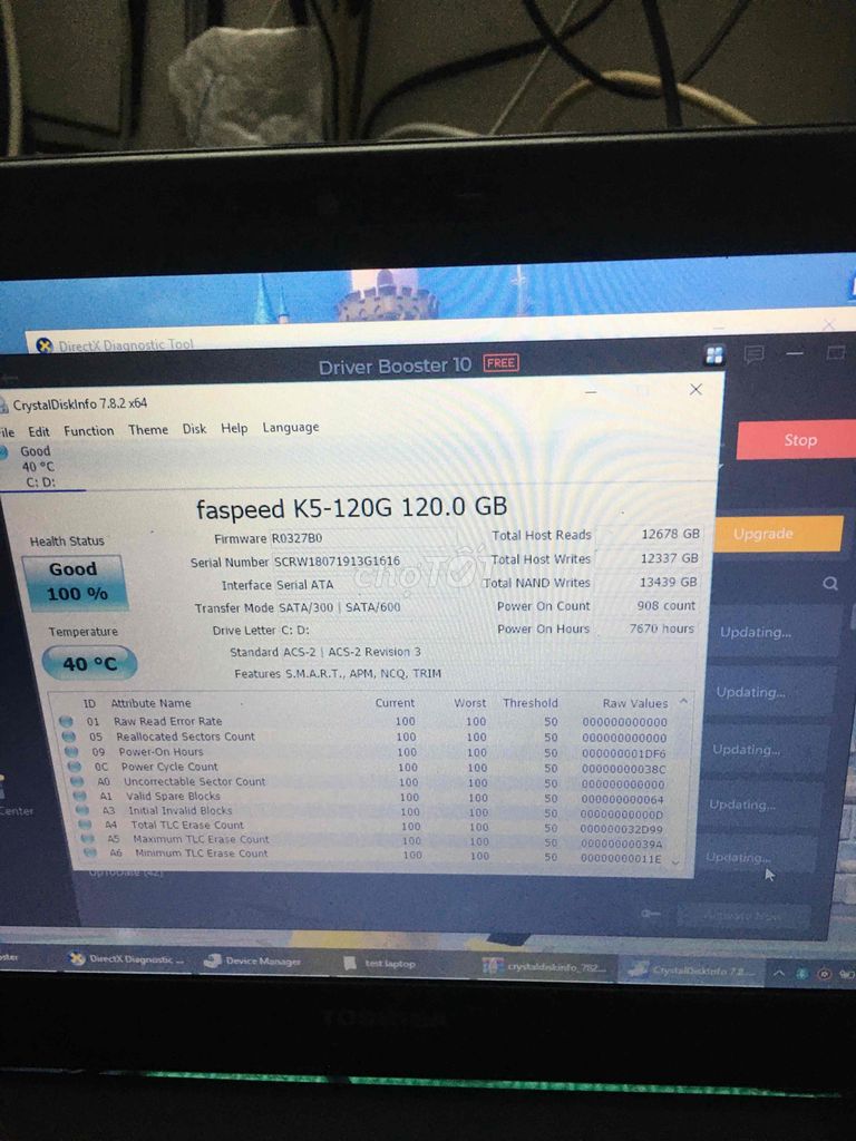 ssd 120gb 100% win10 128gb 256gb msata m2