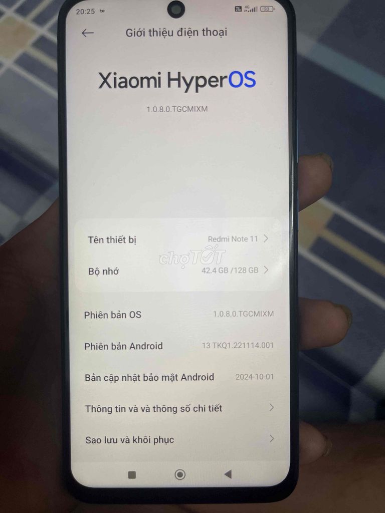 Xiaomi Redmi Note 11 128GB Xanh 4GB. Mua bán Điện thoại tại Huyện Thanh Trì Hà Nội được đăng bởi Tràn Hiệp hình 1
