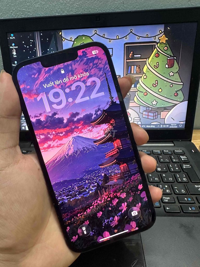 Apple iPhone 13 128GB Đen màn zin thay fpt. Mua bán Điện thoại tại Quận Hoàng Mai Hà Nội được đăng bởi TĐT hình 1