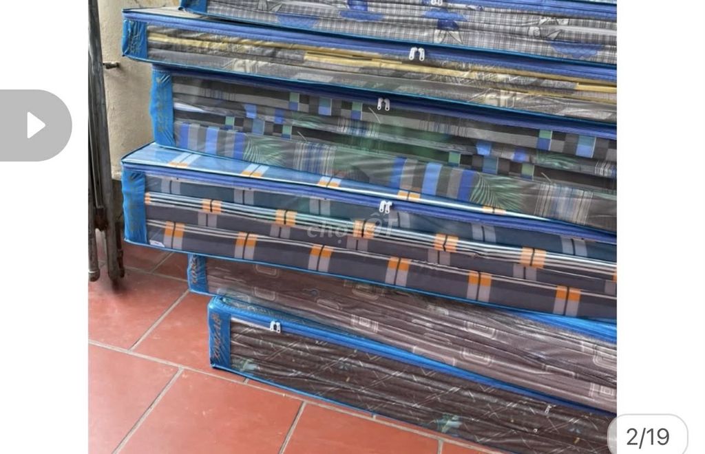 Nệm gấp Vải 1m8x1m2 Đa màu. Mua bán Giường, chăn ga gối nệm tại Quận Liên Chiểu Đà Nẵng được đăng bởi My Chinh hình 1