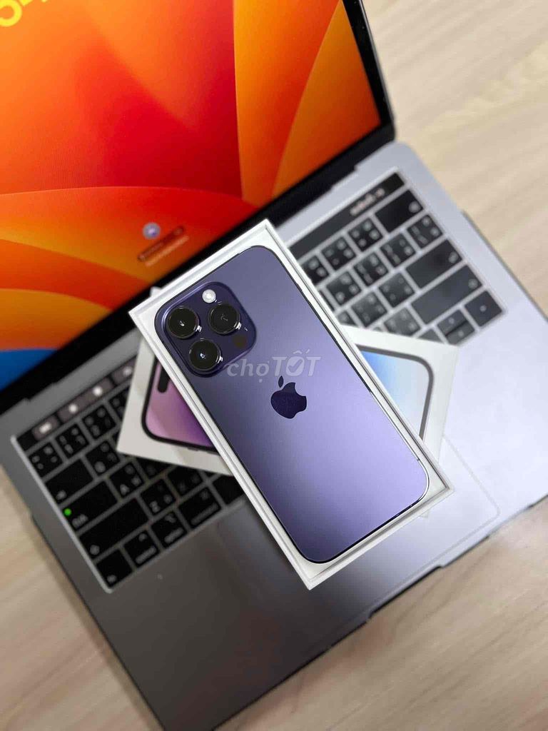 iPhone 14 Pro 128G Tím FULLBOX APPLE 09/2024. Mua bán Điện thoại tại Quận 10 Tp Hồ Chí Minh được đăng bởi iStockHCM hình 1