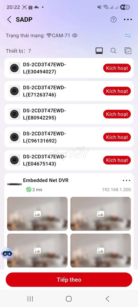 Camera IP HIKVISION DS-2CD3T47EWD-L 4MP. Mua bán Máy ảnh, Máy quay tại Huyện Mỏ Cày Bắc Bến Tre được đăng bởi Thanh Lý Tháo Dỡ Văn Phòng Tận Nơi hình 1