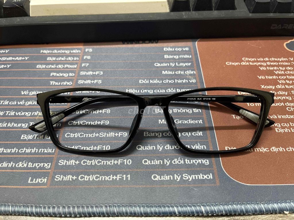 Gọng kính cận Mizuno 21225JB Đen. Mua bán Phụ kiện thời trang khác tại Quận Hoàng Mai Hà Nội được đăng bởi Đinh Văn Thiện hình 1