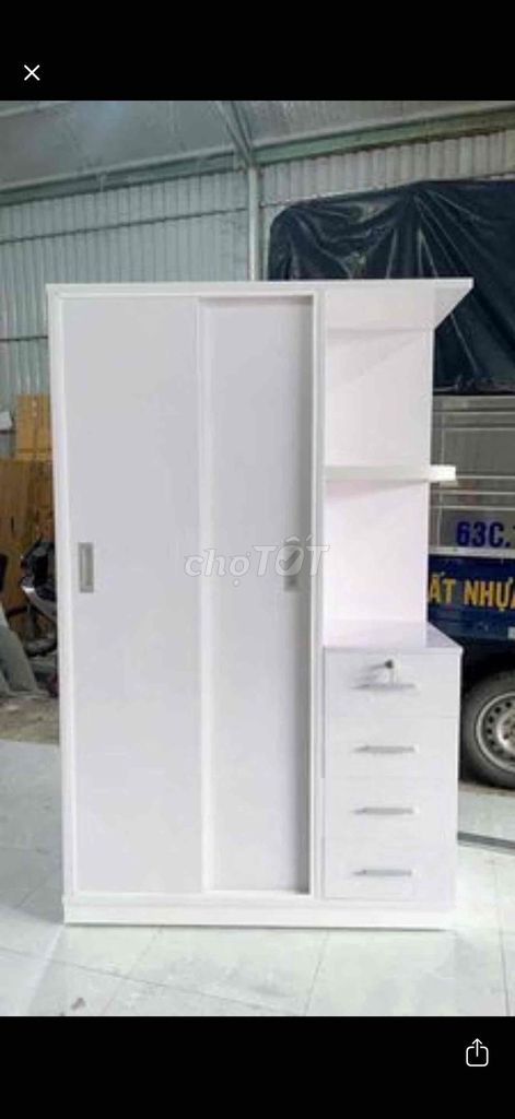 Tủ quần áo nhựa Đài Loan Trắng 2 cánh 1 kệ lùa iwo. Mua bán Tủ, kệ gia đình tại Quận Tân Bình Tp Hồ Chí Minh được đăng bởi hạnh hình 1
