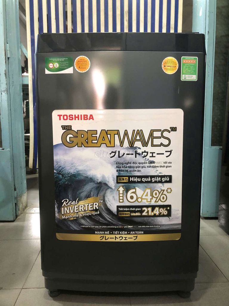 Máy giặt Toshiba9kg Inverter mới 95% TỐT tiết kiệm