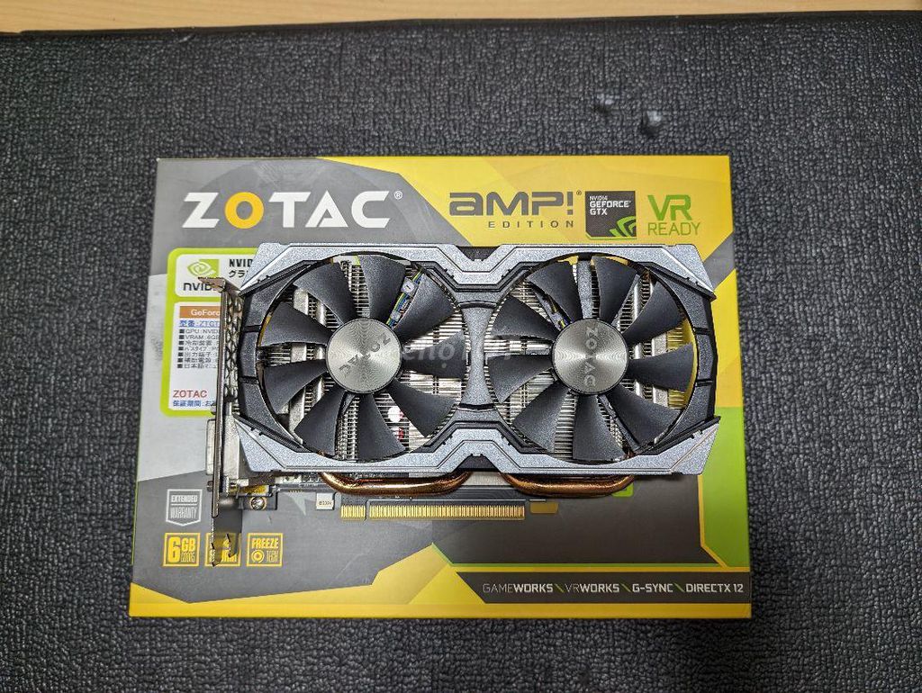 CARD MÀN HÌNH ZOTAC GTX 1060 6GB DR5 DUA FAN