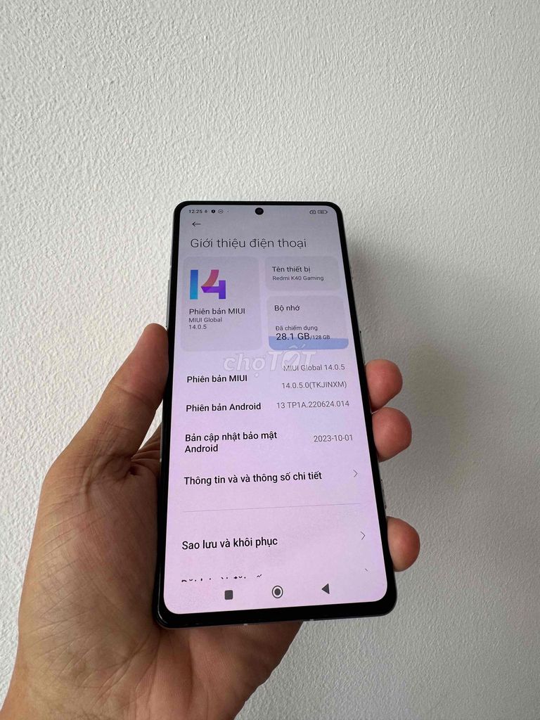 Redmi K40 Gaming 128GB Trắng. Mua bán Điện thoại tại Quận Ninh Kiều Cần Thơ được đăng bởi phan Nhân  hình 1
