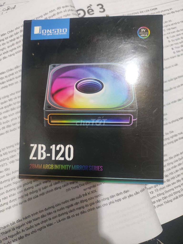 Quạt tản nhiệt Jonsbo ZB-120 Đen. Mua bán Phụ kiện (Màn hình, Chuột...) tại Thành phố Cao Bằng Cao Bằng được đăng bởi Lương Dũng hình 1