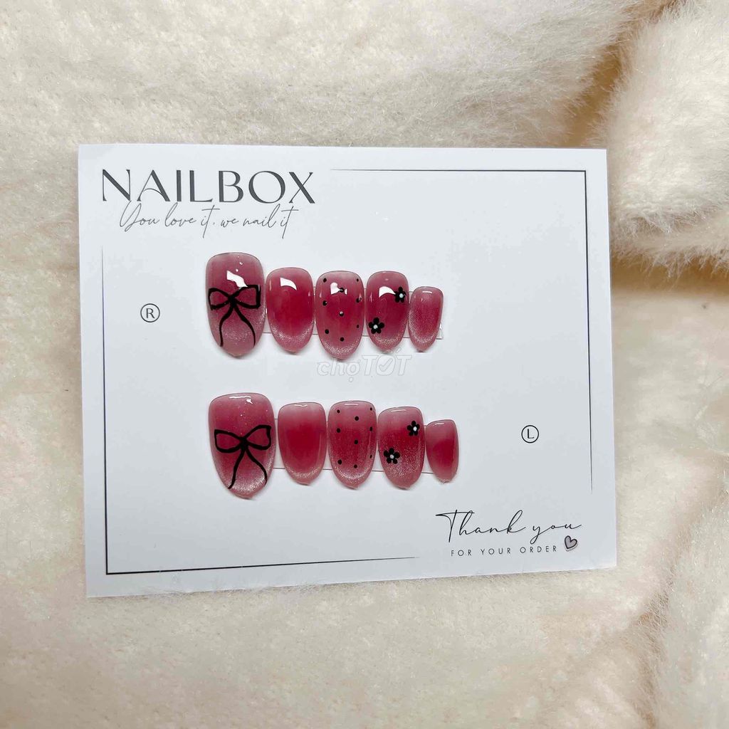 Nailbox có sẵn - bánh bèo dễ thương