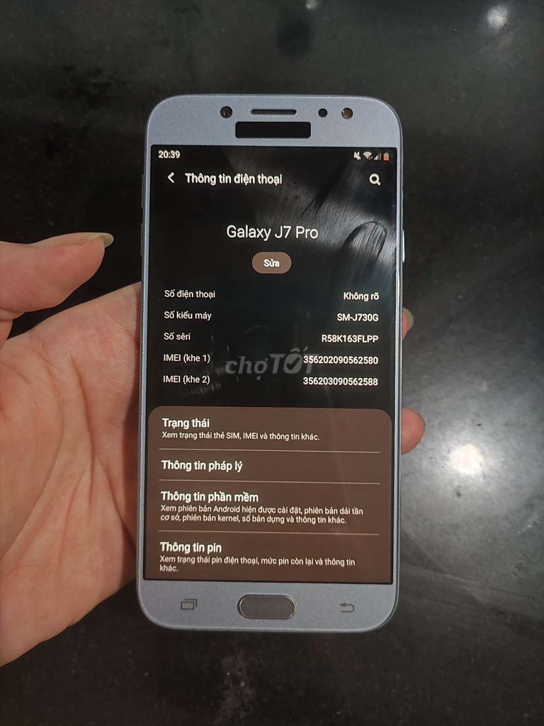 Samsung Galaxy J7 Pro 32GB Bạc. Mua bán Điện thoại tại Quận Nam Từ Liêm Hà Nội được đăng bởi Minh b hình 1