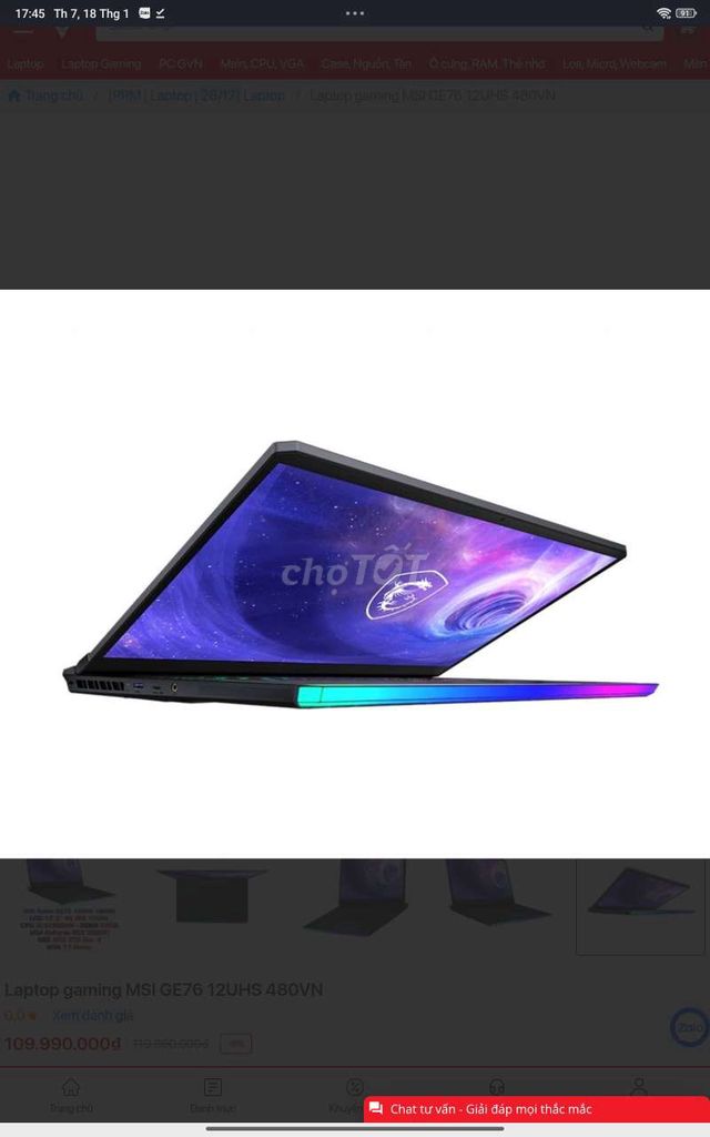 Laptop Core I9. 17,3 inch. 4K. 120Hz. 3080Ti 16G