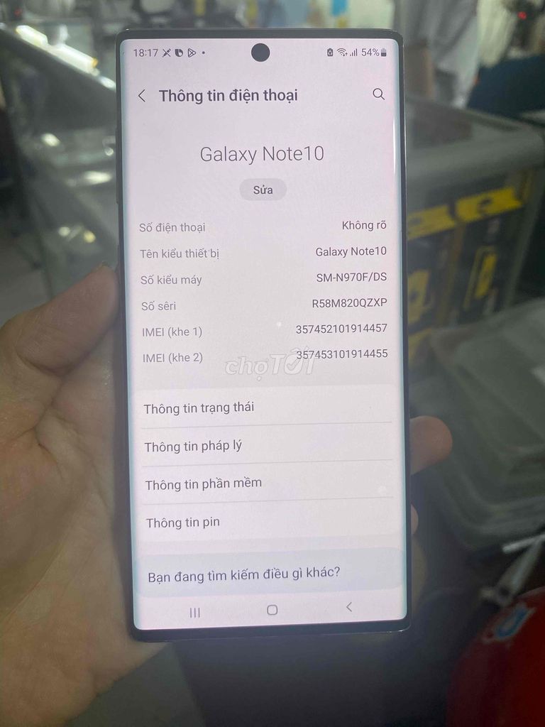 Samsung Galaxy Note 10 256GB Đa sắc. Mua bán Điện thoại tại Quận Tân Phú Tp Hồ Chí Minh được đăng bởi Minh Khang Sài gòn MoBILE hình 1