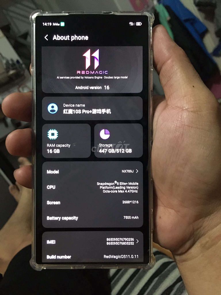 RedMagic 10S Pro+ 16GB/512GB Đen Đã sử dụng. Mua bán Điện thoại tại Thị xã Tân Uyên Bình Dương được đăng bởi Ngưu Lang hình 1