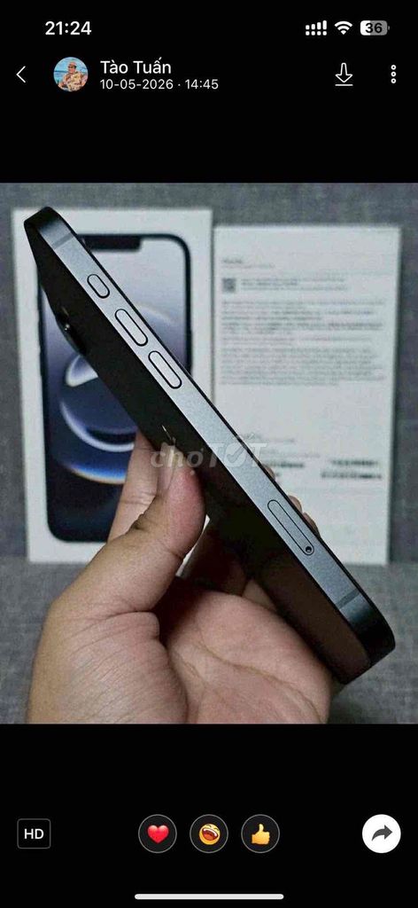 Apple iPhone 16e 128GB Đen 99%. Mua bán Điện thoại tại Quận Cầu Giấy Hà Nội được đăng bởi Gấu Béo hình 1