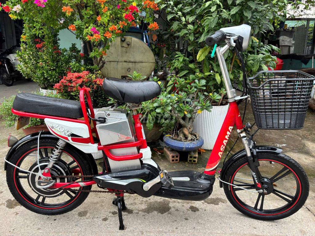 Cần bán xe đạp điện Asama còn mới 90% như hình. Mua bán Xe điện tại Huyện Nhà Bè Tp Hồ Chí Minh được đăng bởi khôi nguyên  hình 1