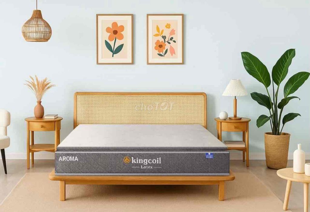 NỆM LÒ XO CAO SU AROMA KING COIL LATEX. Mua bán Giường, chăn ga gối nệm tại Thành phố Long Xuyên An Giang được đăng bởi Nệm Giá Kho Mỹ Xuyên hình 1