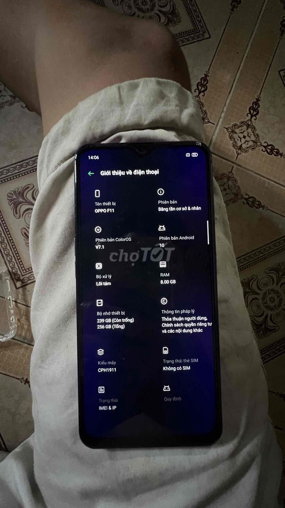 Oppo F11 256GB Tím. Mua bán Điện thoại tại Thành phố Biên Hòa Đồng Nai được đăng bởi Trương Văn Thắng hình 1