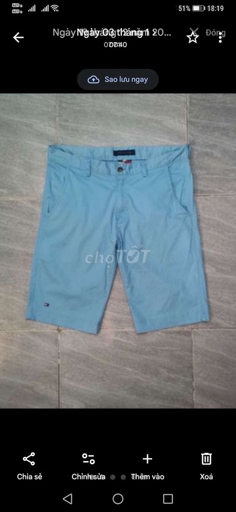 Quần short kaki Tommy Hilfiger ClassicGolf size 34. Mua bán Quần áo tại Quận Gò Vấp Tp Hồ Chí Minh được đăng bởi Hàng 2handsgood hình 1