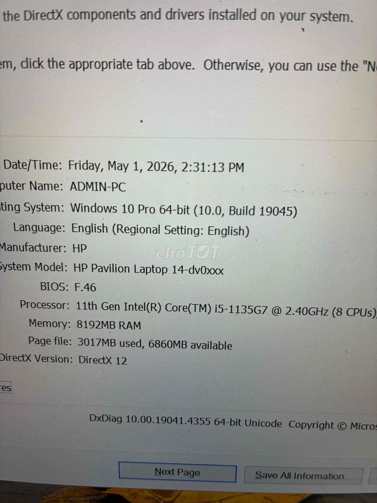 HP Pavilion 14-dv0xxx i5-1135G7 8GB. Mua bán Laptop tại Thành phố Biên Hòa Đồng Nai được đăng bởi Phú PC Laptop hình 1