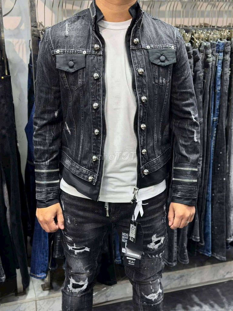 Áo khoác jean nam Boy phố. Mua bán Quần áo tại Huyện Chương Mỹ Hà Nội được đăng bởi chuyên đồ da và thời trang hình 1