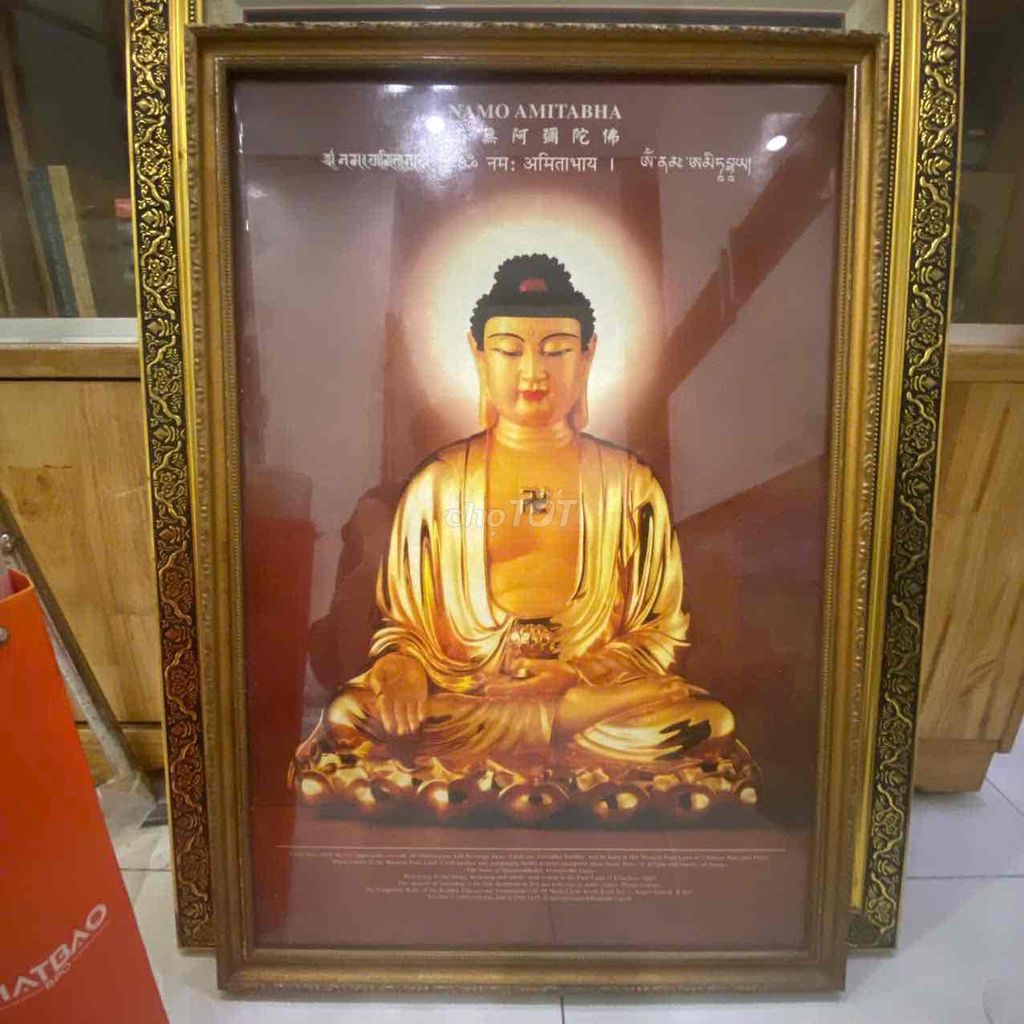 Tranh thờ Phật giáo Khung gỗ Vàng nâu. Mua bán Đồ sưu tầm, đồ cổ tại Quận Bình Tân Tp Hồ Chí Minh được đăng bởi Phan Phước Hiền hình 1