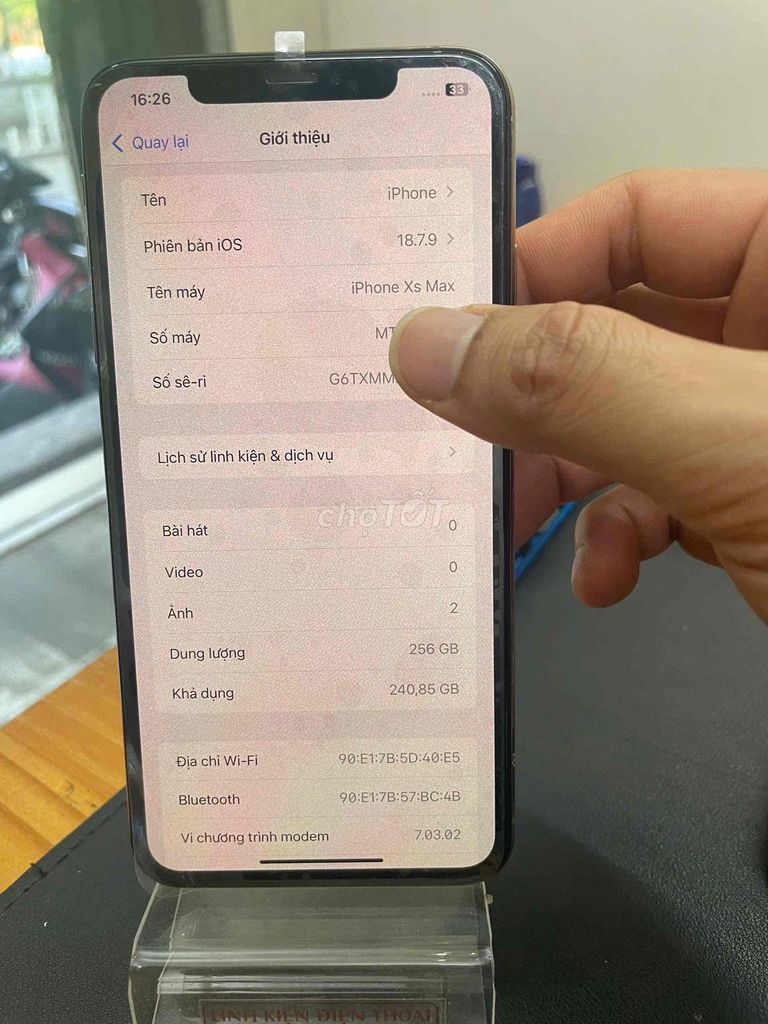 Apple iPhone Xs Max 256GB Vàng Đã sử dụng. Mua bán Điện thoại tại Quận Đống Đa Hà Nội được đăng bởi Shop điện thoại cũ hình 1