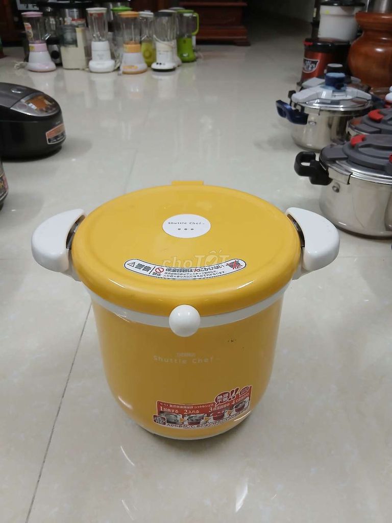 Nồi ủ Thermos 4.5 lít Nhật Bản Vàng. Mua bán Dụng cụ nhà bếp tại Thành phố Chí Linh Hải Dương được đăng bởi Tranthuy hình 1