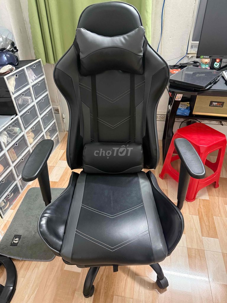 Ghế gaming 7188 Da Đen Nâng hạ ngả 180 độ. Mua bán Bàn ghế tại Thị xã Bến Cát Bình Dương được đăng bởi A Bư hình 1