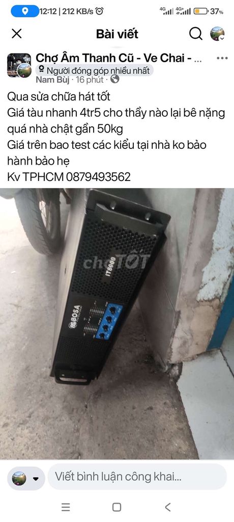 Cục đẩy BOSA IT8000 4 kênh đã sửa chữa. Mua bán Tivi, Âm thanh tại Quận 12 Tp Hồ Chí Minh được đăng bởi Audio giá rẻ free ship 20km hình 1