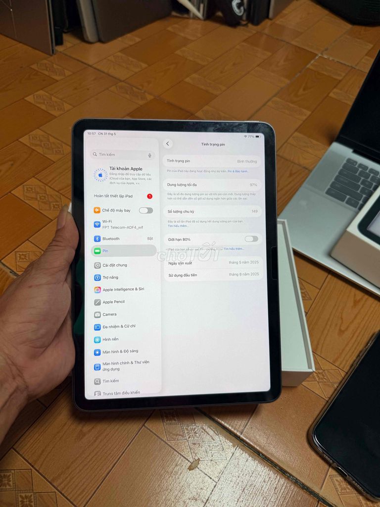 Apple iPad Air M3 11 inch 128GB. Mua bán Máy tính bảng tại Quận 6 Tp Hồ Chí Minh được đăng bởi Ryan Huynh hình 1
