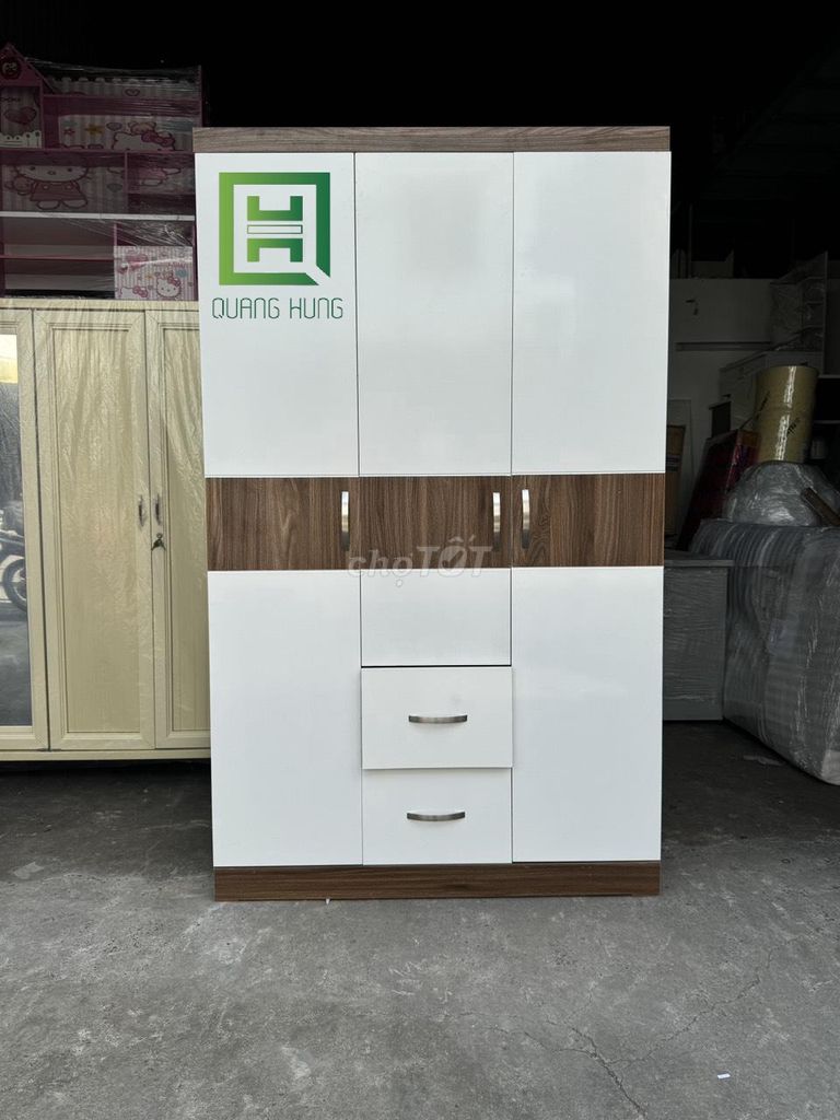 Tủ quần áo Gỗ MDF Quang Hùng 1m2 x 2m. Mua bán Tủ, kệ gia đình tại Thành phố Thủ Đức Tp Hồ Chí Minh được đăng bởi Nội Thất Quang Hùng hình 1