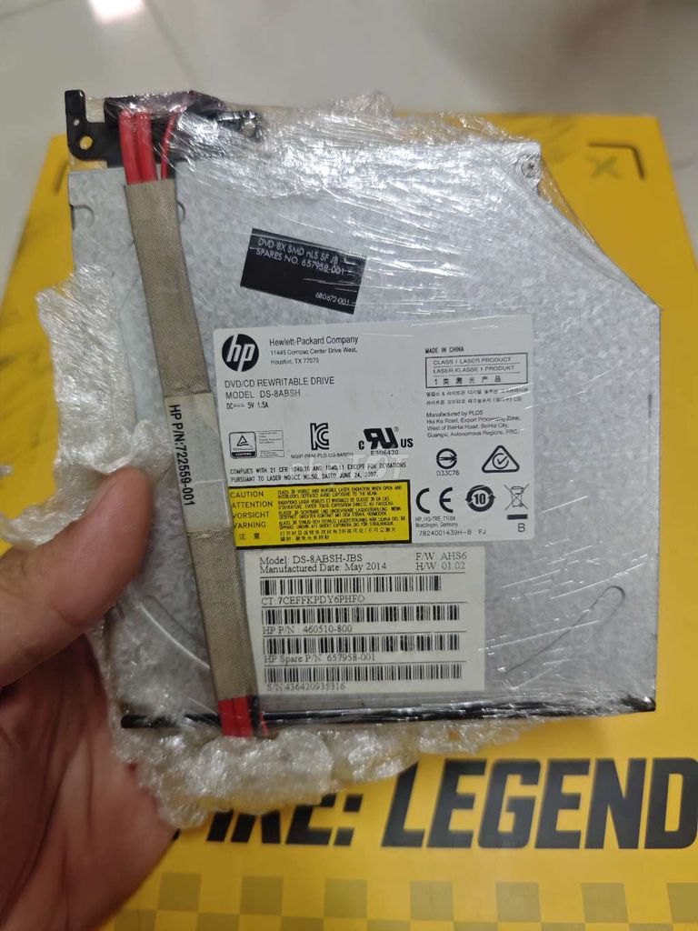 Ổ đĩa DVD/CD HP DS-8ABSH còn tốt. Mua bán Linh kiện (RAM, Card...) tại Quận 4 Tp Hồ Chí Minh được đăng bởi James hình 1