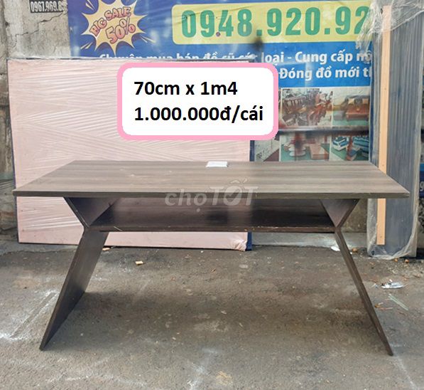 Bàn làm việc thiết kế độc đáo thanh lý. Mua bán Đồ dùng văn phòng tại Quận Phú Nhuận Tp Hồ Chí Minh được đăng bởi Nội Thất Thanh Lý Online  hình 4