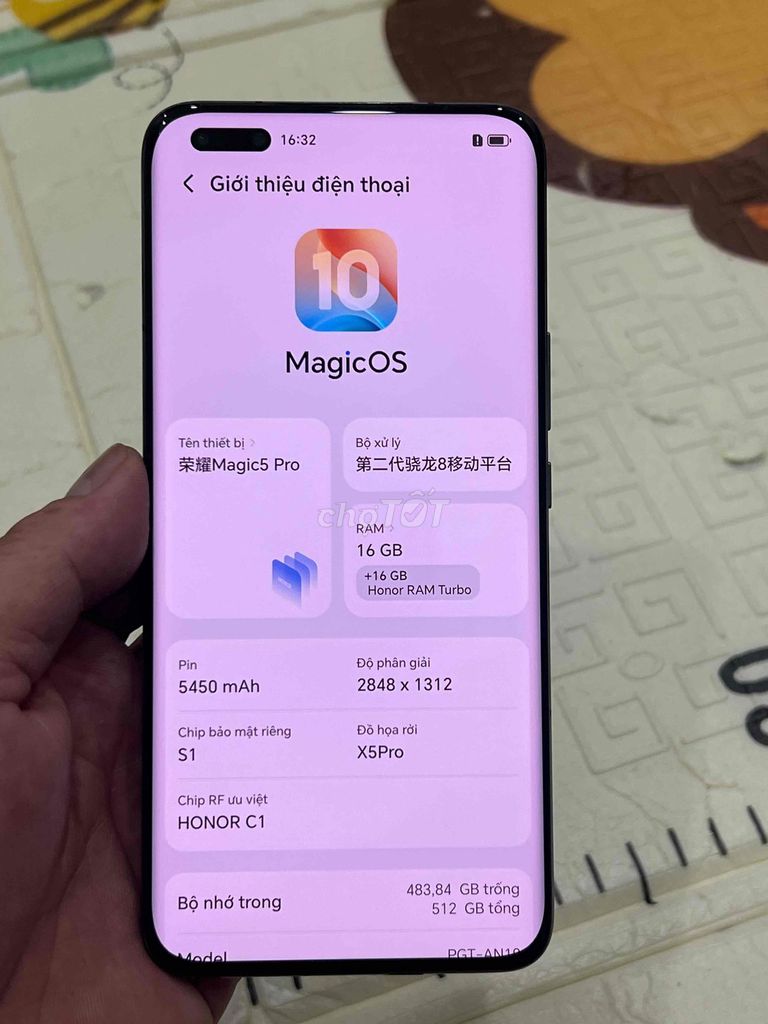 Honor Magic 5 Pro 512GB Đen. Mua bán Điện thoại tại Quận Hoàng Mai Hà Nội được đăng bởi Nguyennoi hình 1